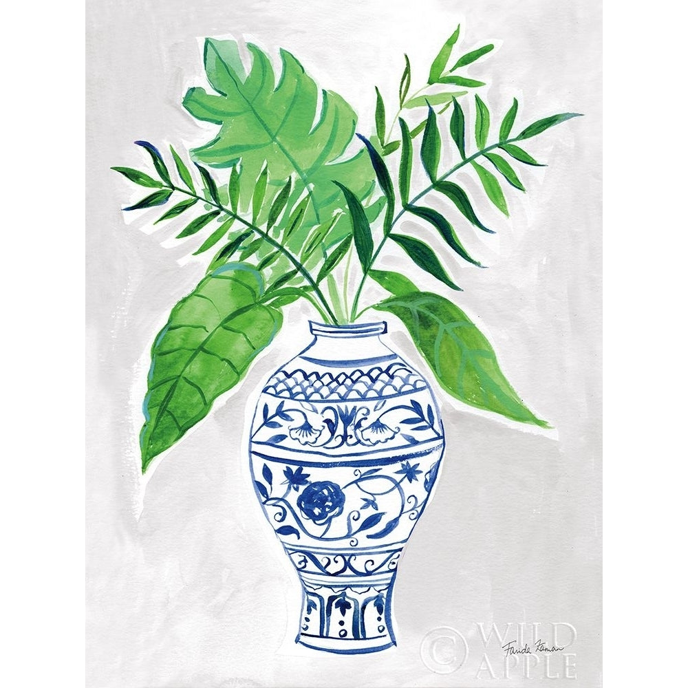 Elegant Chinoiserie I Gray Poster Print by Farida Zaman Image 1