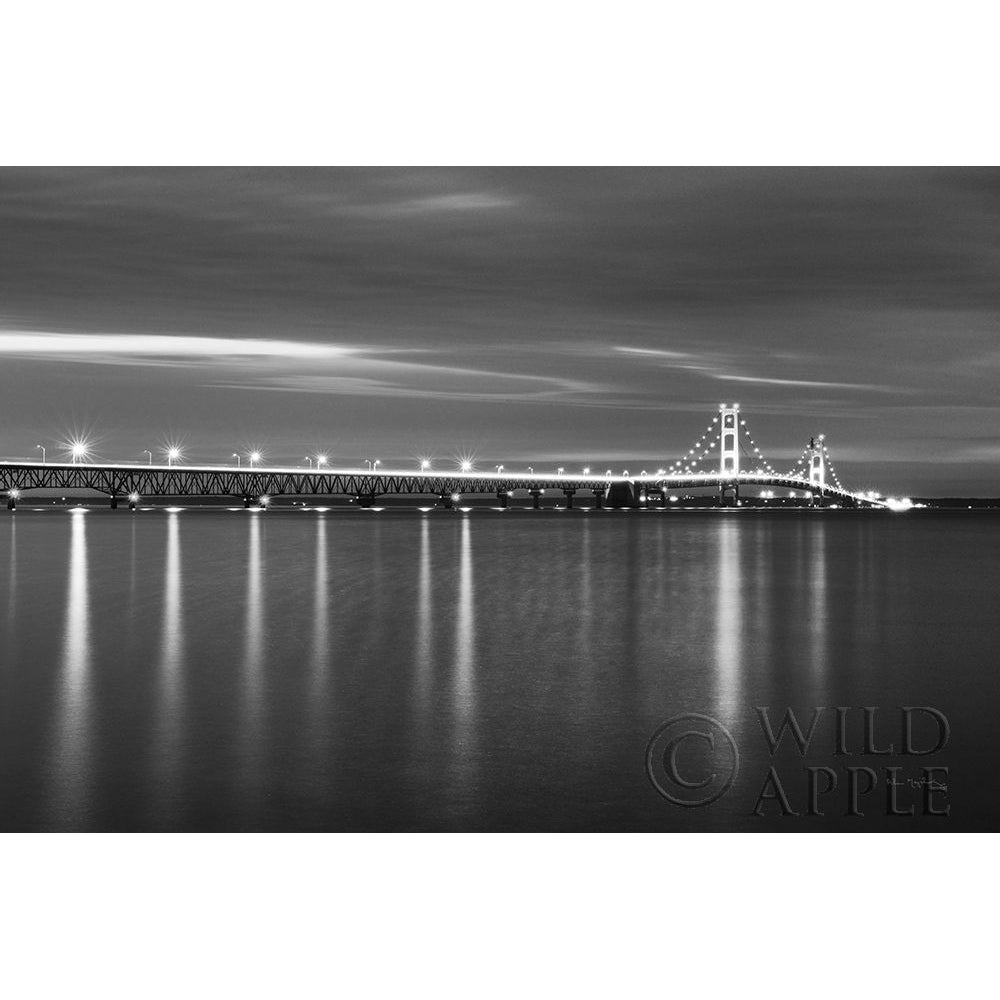 Mackinac Bridge BW Poster Print by Alan Majchrowicz Image 1