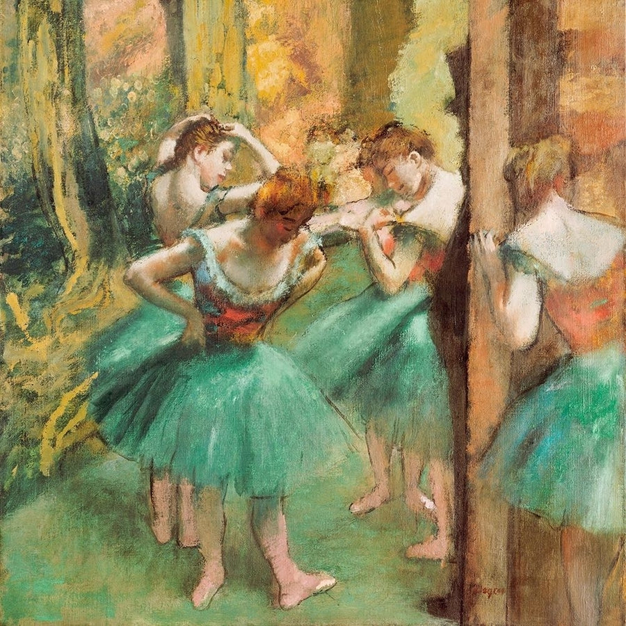 Dancers Pink and Green Poster Print by Edgar Degas 55467 Image 1