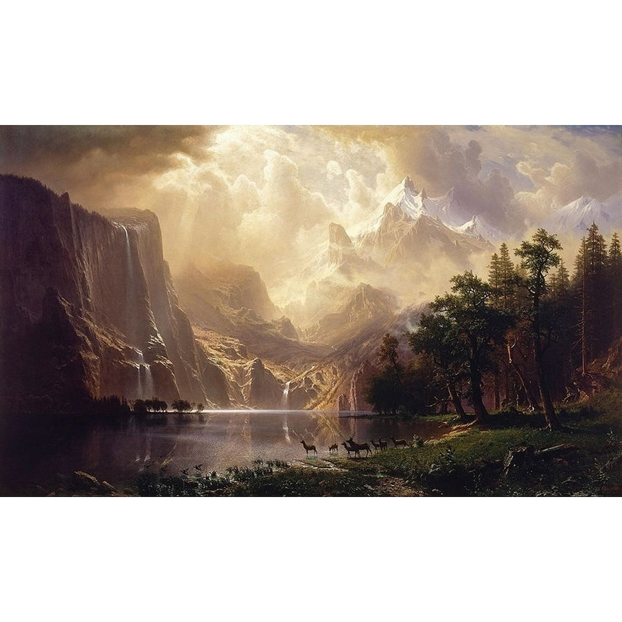 Among the Sierra Nevada California Poster Print by Albert Bierstadt 55809 Image 1