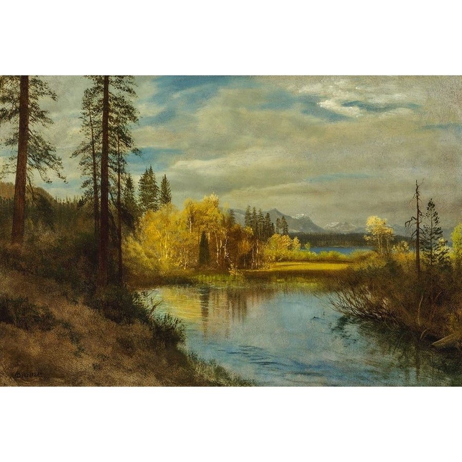 Outlet at Lake Tahoe Poster Print by Albert Bierstadt 55895 Image 1