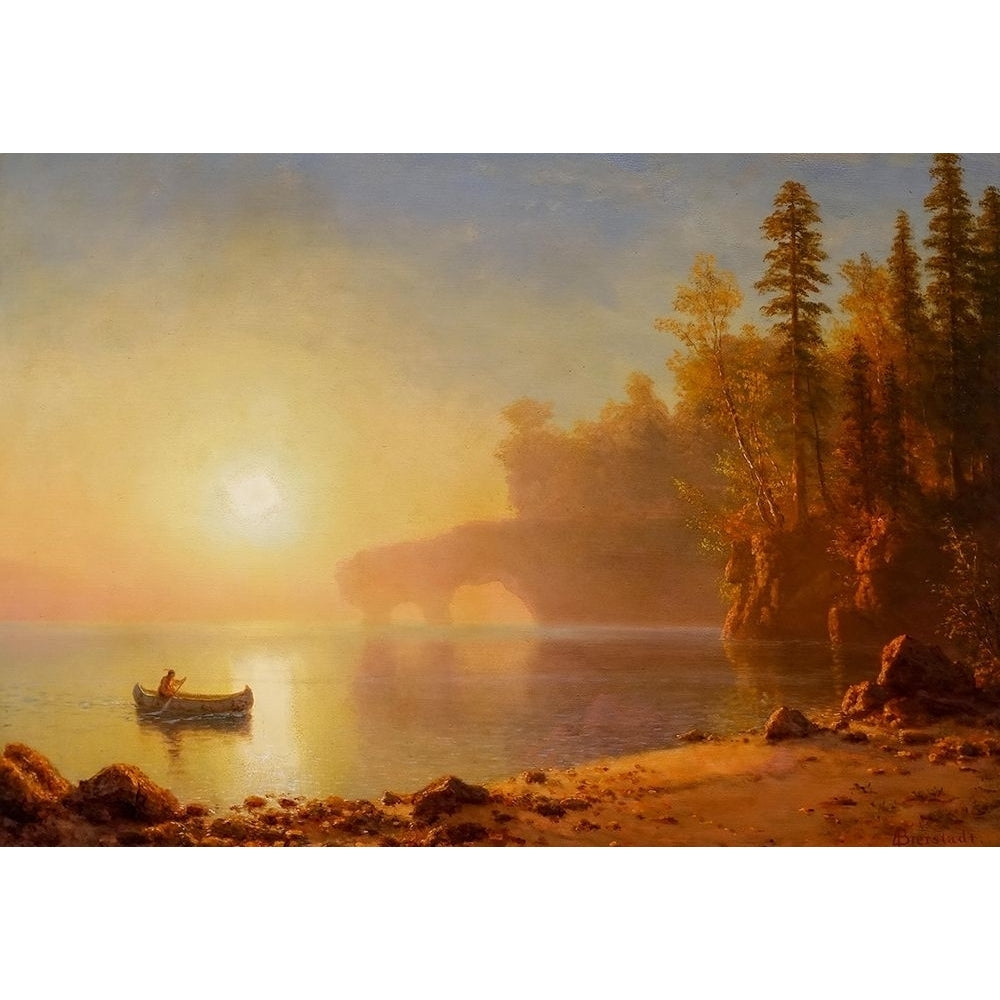 Indian Canoe Poster Print by Albert Bierstadt 55980 Image 1