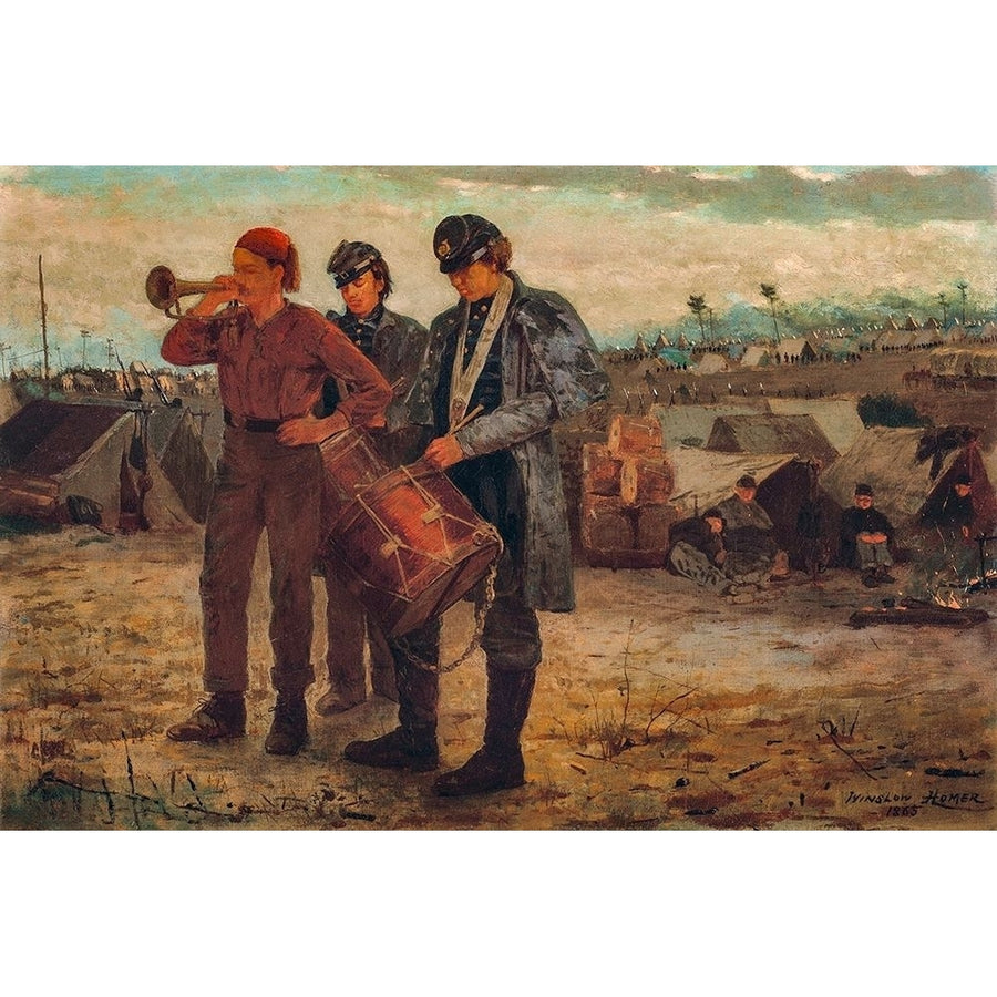 Sounding Reveille Poster Print by Winslow Homer 56171 Image 1