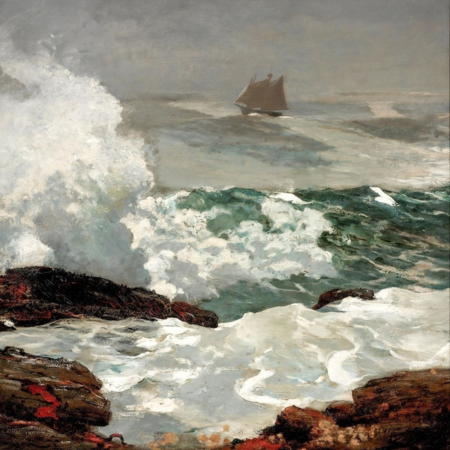 On a Lee Shore Poster Print by Winslow Homer 56124 Image 1