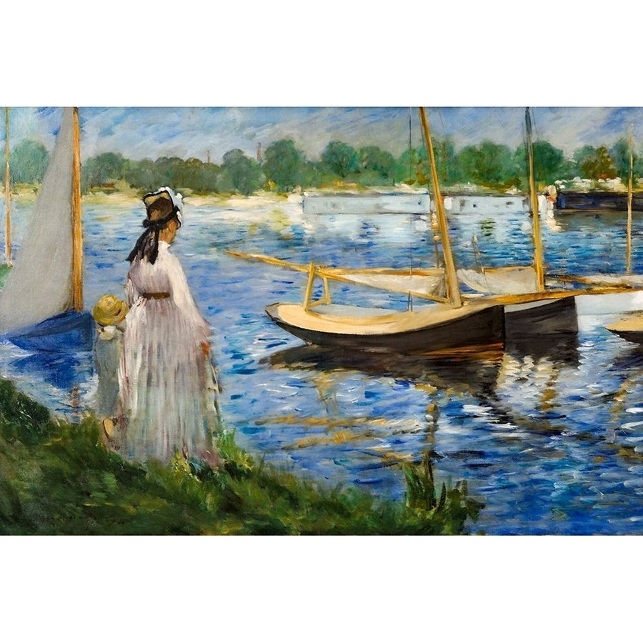 Banks of the Seine at Argenteuil Poster Print by Edouard Manet 56571 Image 1