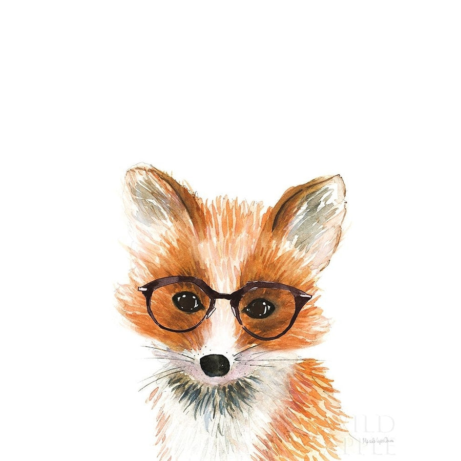 Fox in Glasses Poster Print by Mercedes Lopez Charro 64167 Image 1