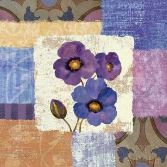 Tiled Poppies II - Purple Poster Print by Silvia Vassileva Image 2