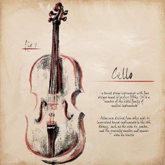 Cello Poster Print by Hakimipour-Ritter Image 1