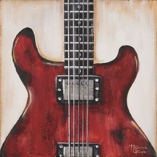 Fender - Red Guitar Poster Print by Hakimipour-Ritter Image 1