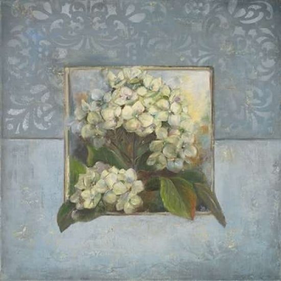 Hydrangeas on Blue II Poster Print by Patricia Pinto Image 1