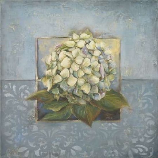 Hydrangeas on Blue I Poster Print by Patricia Pinto Image 1