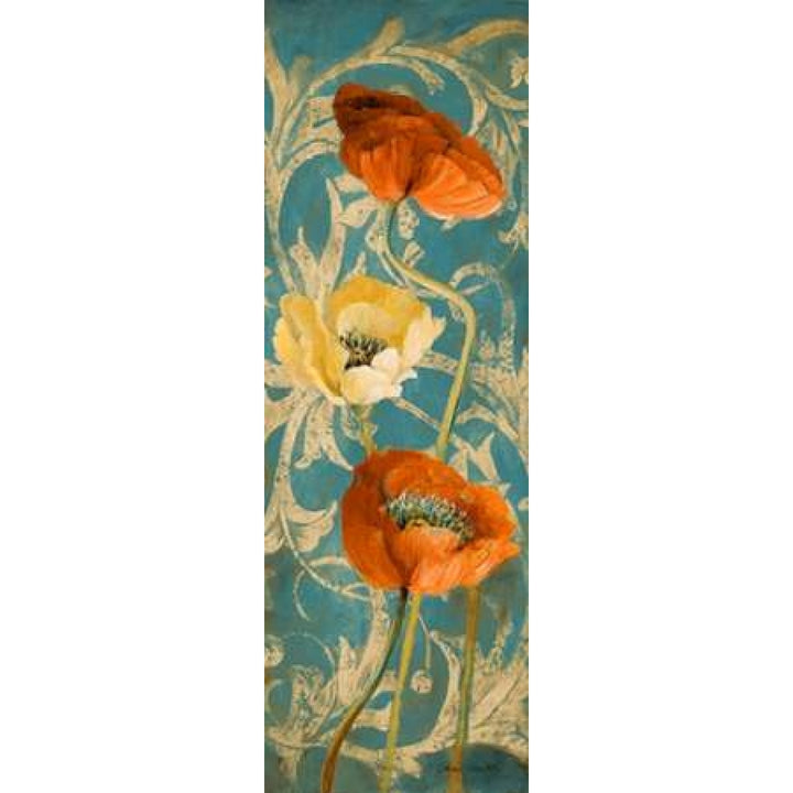 Poppies de Bleu I - enhanced Poster Print by Lanie Loreth Image 2