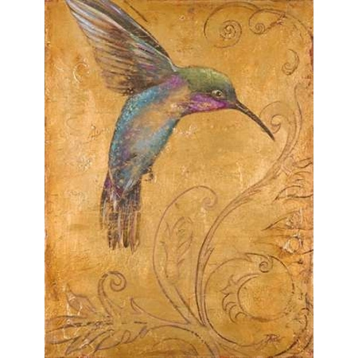 Golden Hummingbird I Poster Print by Patricia Pinto Image 1