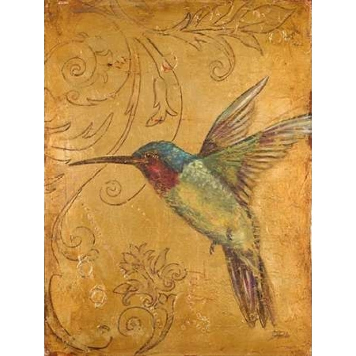 Golden Hummingbird II Poster Print by Patricia Pinto Image 1