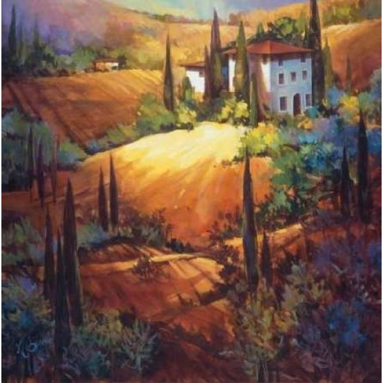 Morning Light Tuscany Poster Print by Nancy OToole Image 2