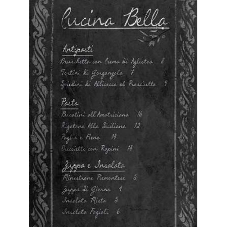 Italian Menu with Border I Poster Print by Sundance Studio Image 1