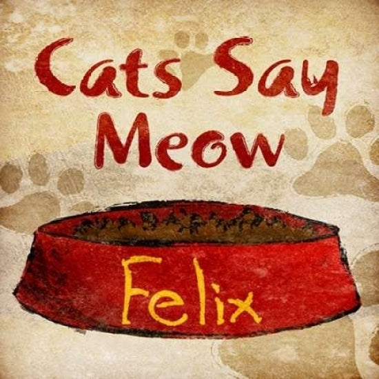 Cats Say Meow Poster Print by SD Graphics Studio Image 1