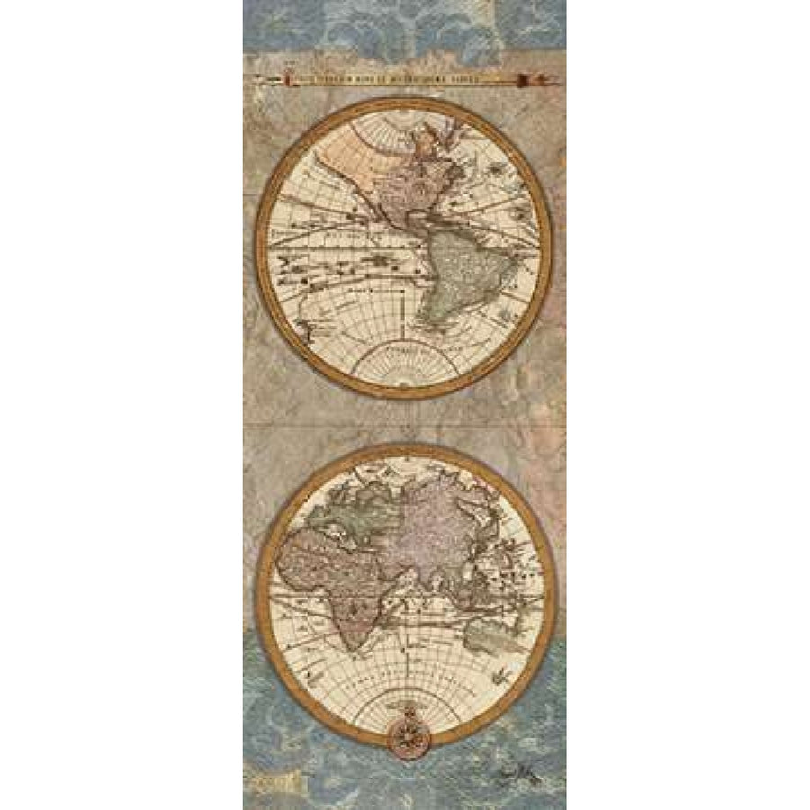 World Map Panel I Poster Print by Elizabeth Medley Image 1