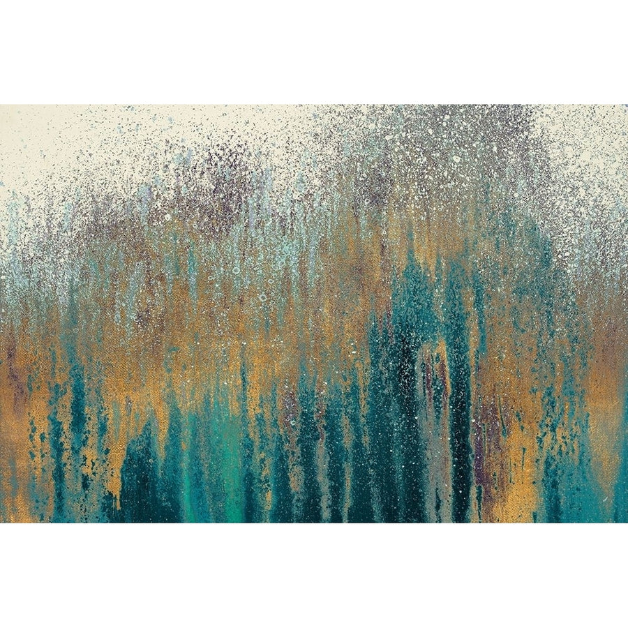 Teal Woods with Gold Poster Print by Roberto Gonzalez 8656DH Image 1