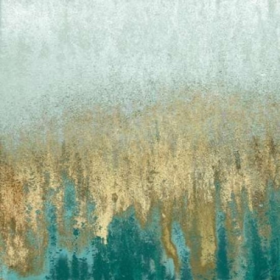 Teal Woods In Gold II Poster Print by Roberto Gonzalez Image 2