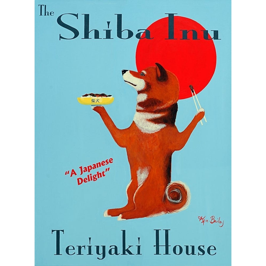 Shiba Inu Teriyaki Poster Print - Ken Bailey Image 1