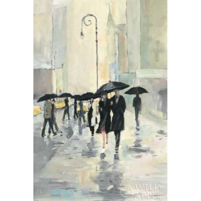 City in the Rain Poster Print by Avery Tillmon Image 1