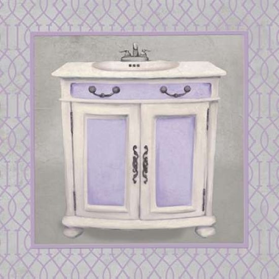 Lavender Bathroom II Poster Print by Elizabeth Medley Image 1