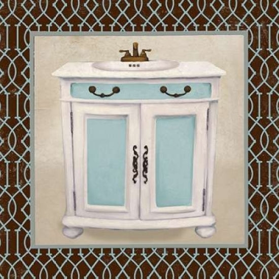 Chic Lattice Bath II Poster Print by Elizabeth Medley Image 2