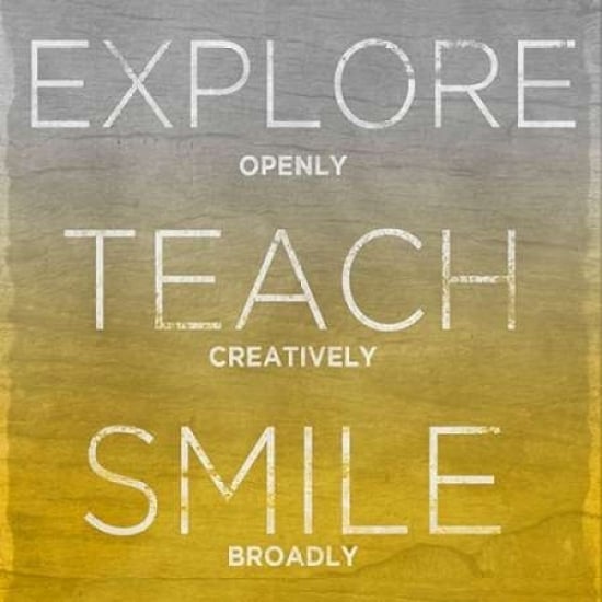 Explore Teach Smile Poster Print by Sundance Studio Image 1