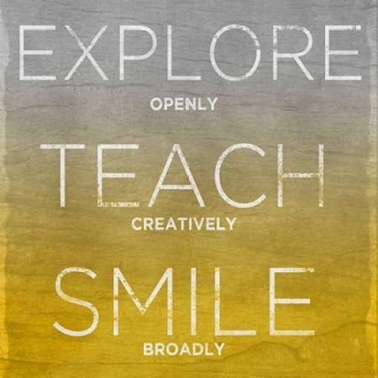 Explore Teach Smile Poster Print by Sundance Studio Image 2