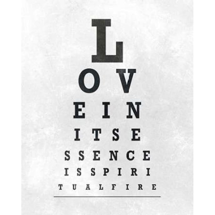 Eye Chart Typography I Poster Print by SD Graphics Studio Image 2