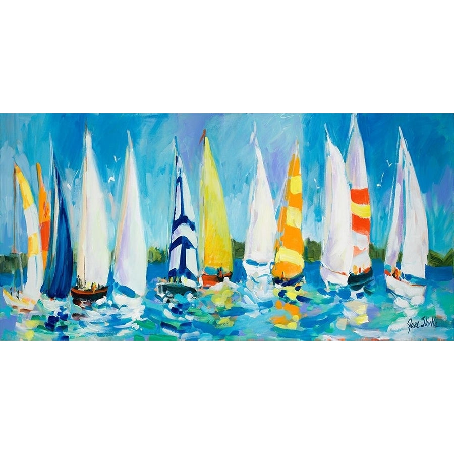 The Regatta Poster Print by Jane Slivka Image 1