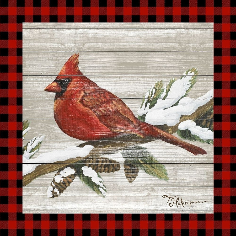 Winter Red Bird IV Poster Print by Tiffany Hakimipour Image 1