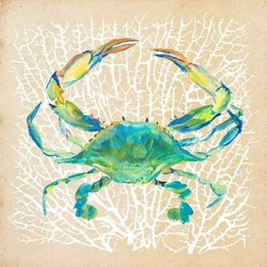 Sealife Crab Poster Print by Julie DeRice Image 2