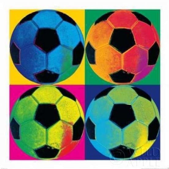 Ball Four Soccer Poster Print by Wild Apple Portfolio Image 1