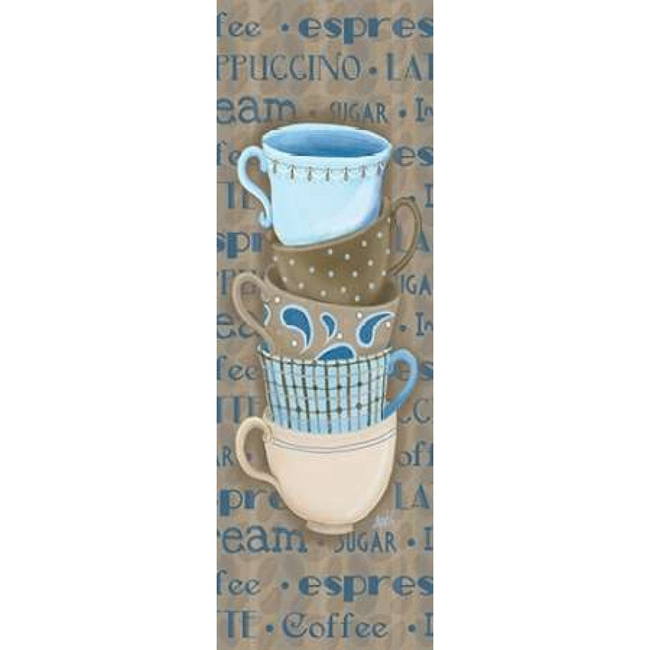 Coffee Cup Stack I Poster Print by Andi Metz Image 1