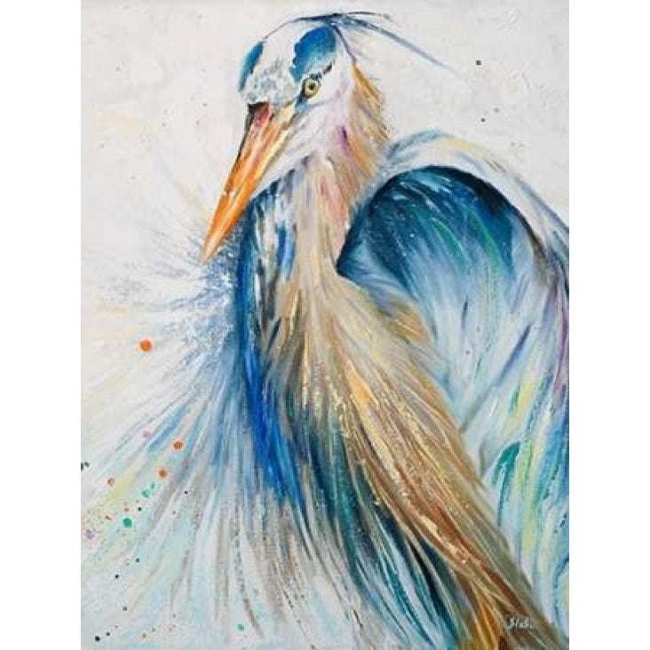 Blue Heron II Poster Print by Patricia Pinto Image 1