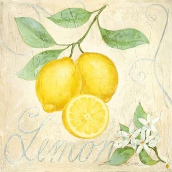 Lemon Poster Print by Linda Moore Image 1