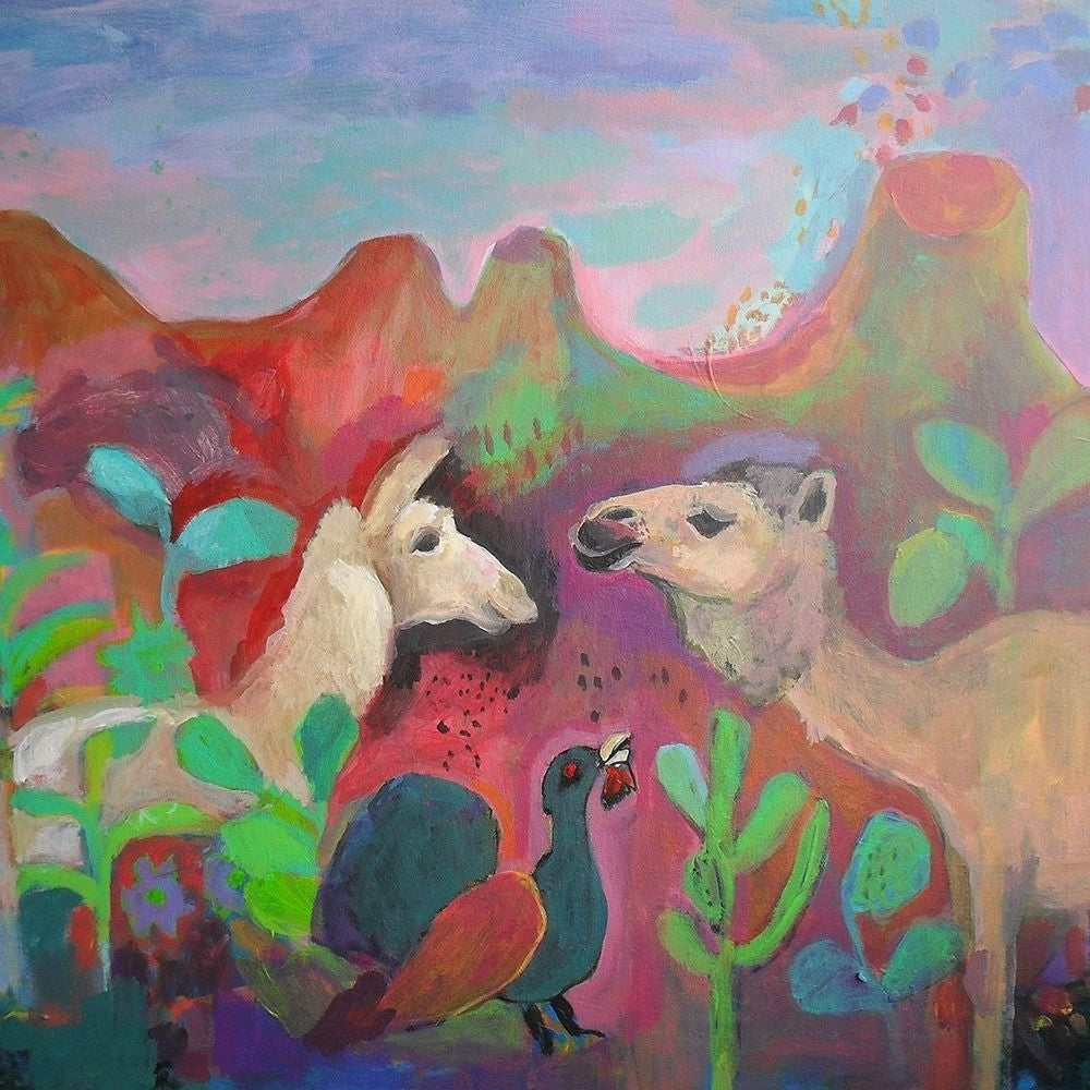 The Camel and the Llama Poster Print by Iria Fernandez Alvarez Image 1