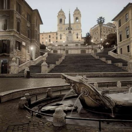 Spanish Steps Rome - 1 Poster Print by Alan Blaustein Image 2