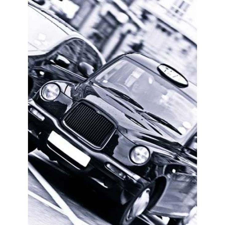 Black Cab London Taxi Poster Print by Assaf Frank Image 1