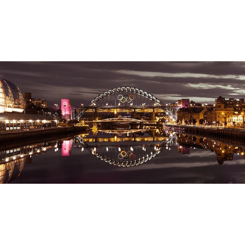 The Tyne bridge Newcastle Upon Tyne FTBR-1880 Poster Print by Assaf Frank Image 1