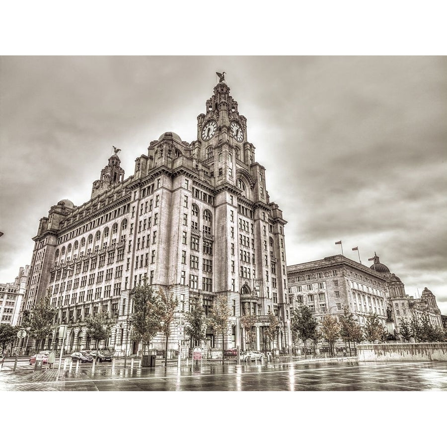 Royal Liver Building Liverpool FTBR-1866 Poster Print by Assaf Frank Image 1