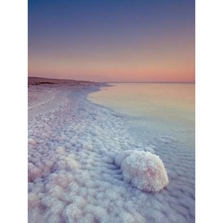 Dead sea shore at dusk Israel Poster Print by Assaf Frank Image 1