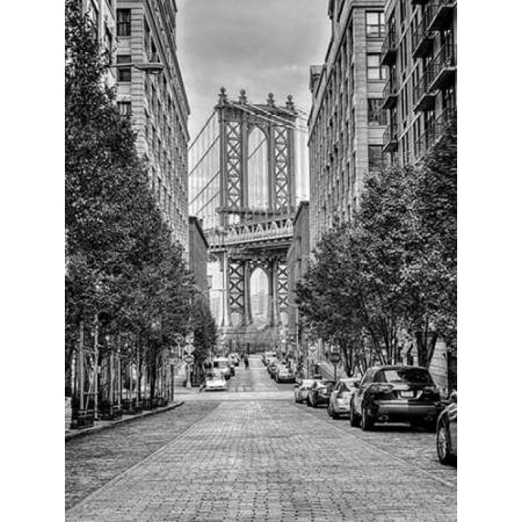 Manhattan Bridge seen from the Dumbo neighborhood in Brooklyn York Poster Print by Assaf Frank Image 1