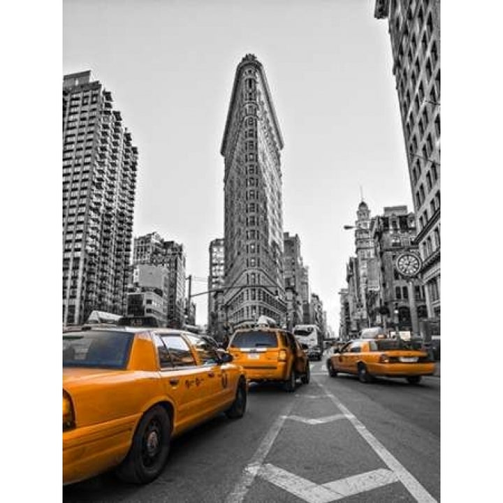 Traffic in front of Flatiron Building Manhattan York Poster Print by Assaf Frank Image 1