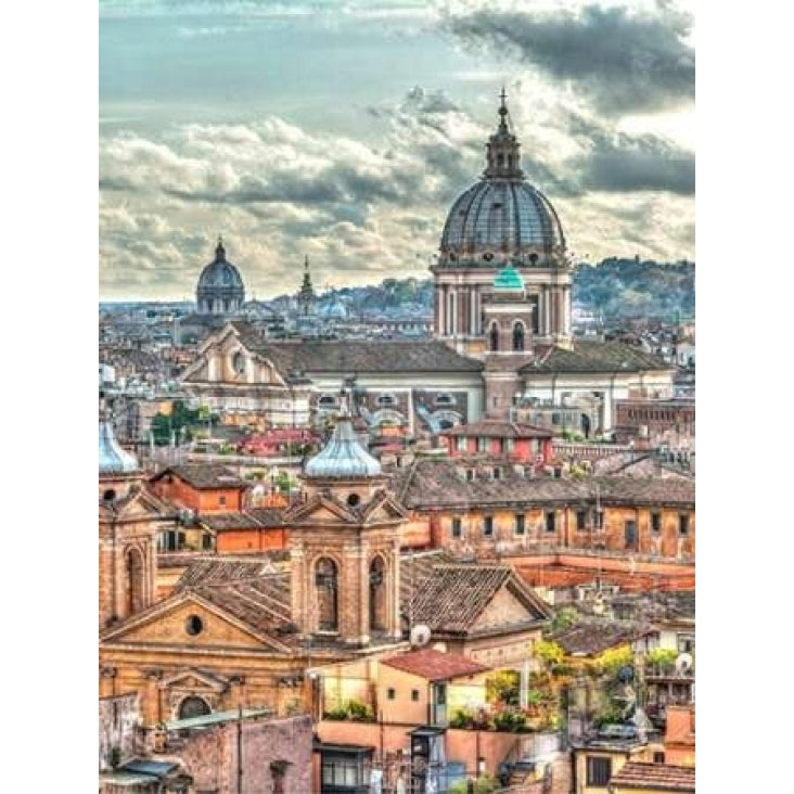 Vatican city with St. Peters Basilica Rome Italy Poster Print by Assaf Frank Image 1