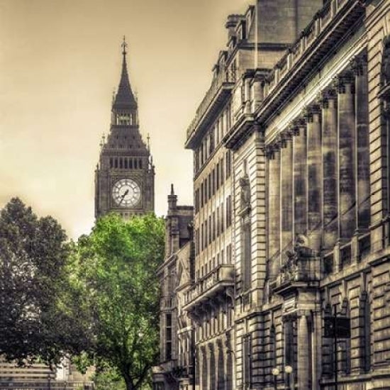 View of Big Ben from Trafalgar Square London UK Poster Print by Assaf Frank Image 1