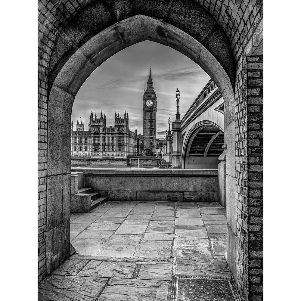 View of Big Ben through arch London UK FTBR-1907 Poster Print by Assaf Frank Image 1