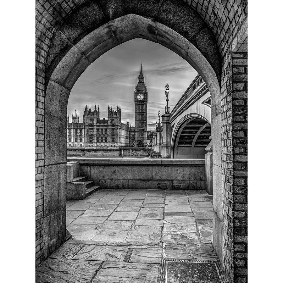 View of Big Ben through arch London UK FTBR-1907 Poster Print by Assaf Frank Image 1